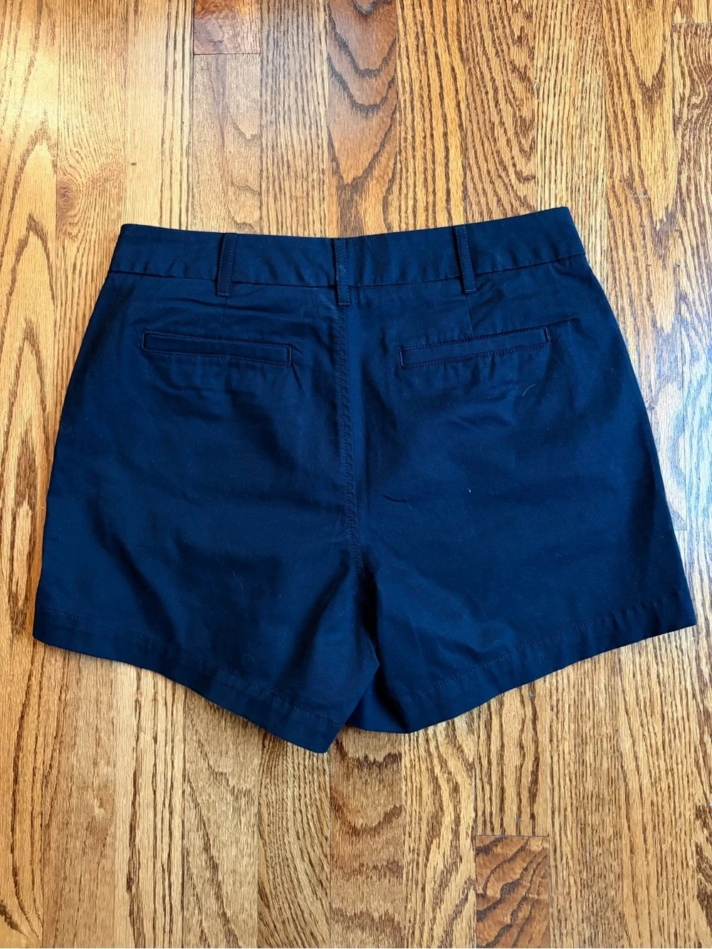 Quince Organic Stretch Cotton Chino Shorts Black Size 4